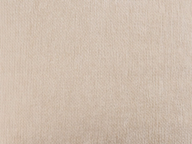 18" Blue Chenille Cube Pouf Ottoman