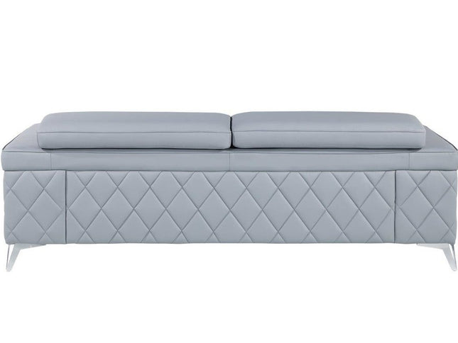 Three Piece Indoor Blue Five Person Seating Set