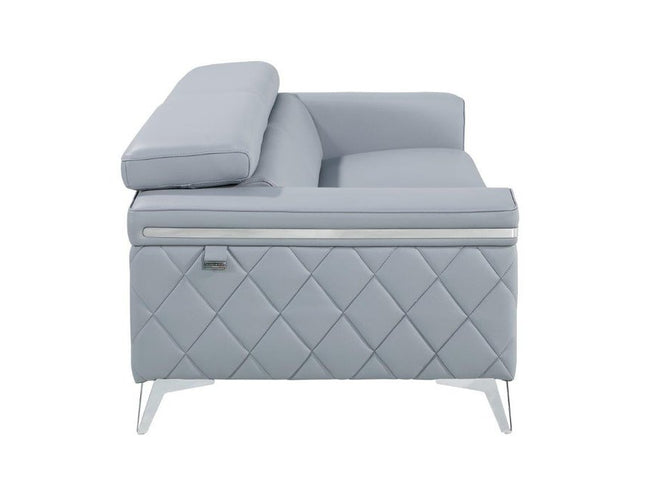 Three Piece Indoor Blue Five Person Seating Set