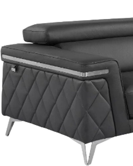 Two Piece Gray Four Person Seating Set