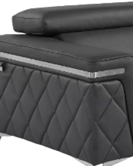 Two Piece Gray Four Person Seating Set