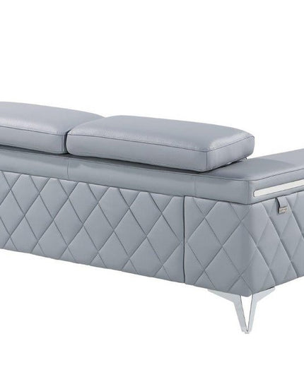 Two Piece Blue Four Person Seating Set