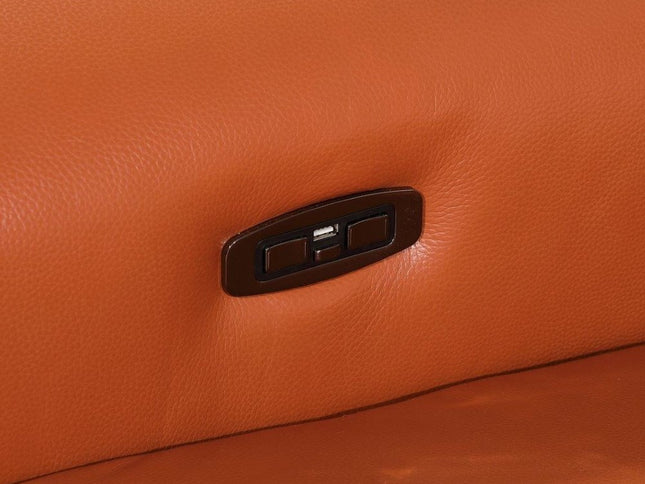 Camel Italian Leather Modular L Shaped Five Piece Corner Sectional