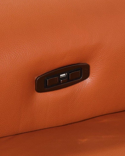 Camel Italian Leather Modular L Shaped Five Piece Corner Sectional