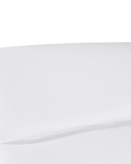 White Italian Leather Modular L Shaped Five Piece Corner Sectional