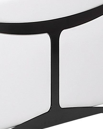 White Italian Leather Modular L Shaped Seven Piece Corner Sectional With Console