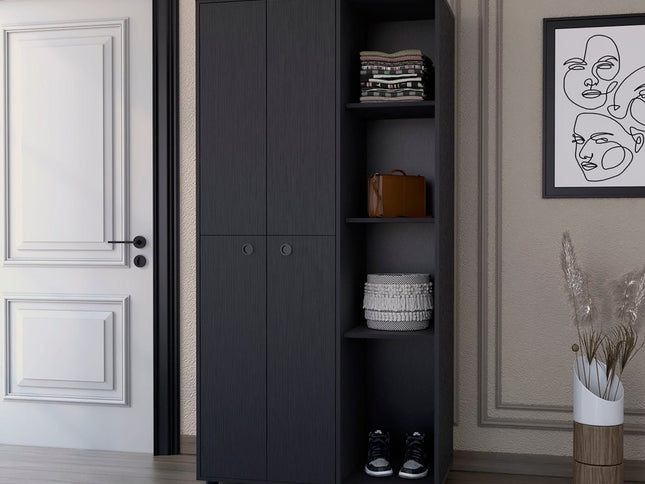 35" Black Drawer Dresser