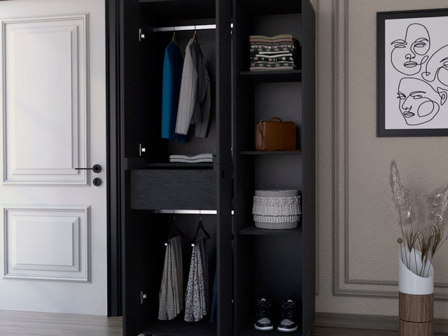 35" Black Drawer Dresser