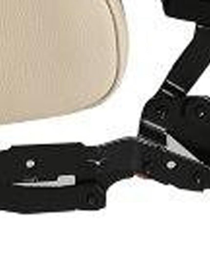 Beige Italian Leather Power Reclining Curved Five Piece Corner Sectional