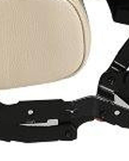 Beige Italian Leather Power Reclining Curved Five Piece Corner Sectional