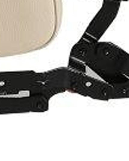 Beige Italian Leather Power Reclining Curved Seven Piece Corner Sectional With Console