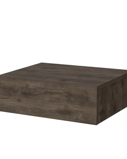 5" Brown Wood One Drawer Floating Nightstand