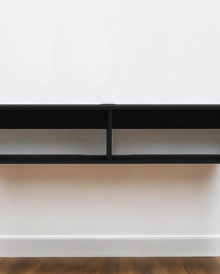 48" Black Floating Mount Entertainment Center