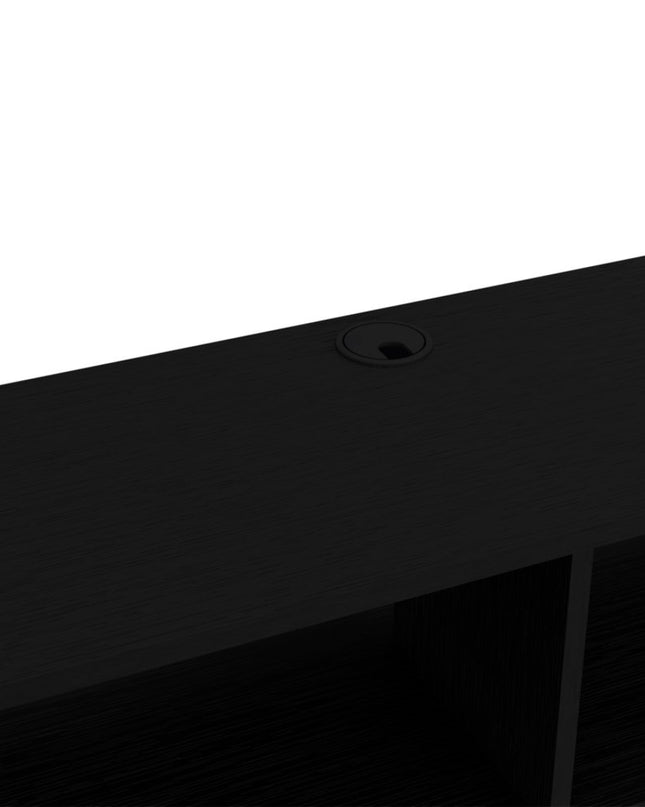 48" Black Floating Mount Entertainment Center