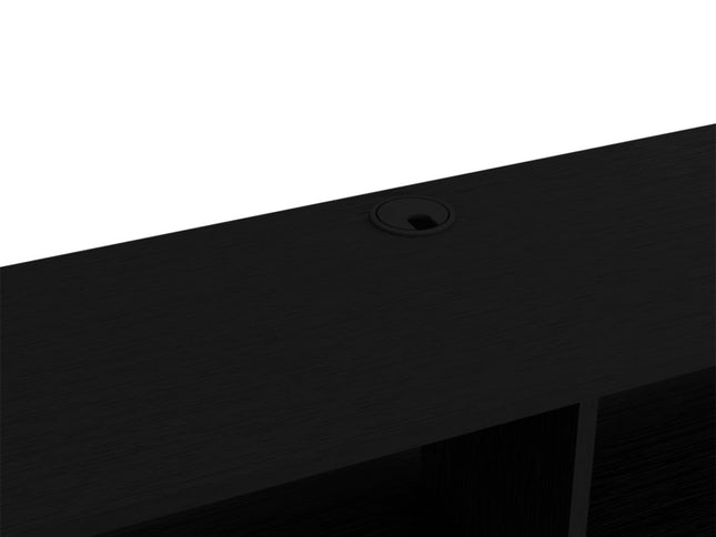 48" Black Floating Mount Entertainment Center