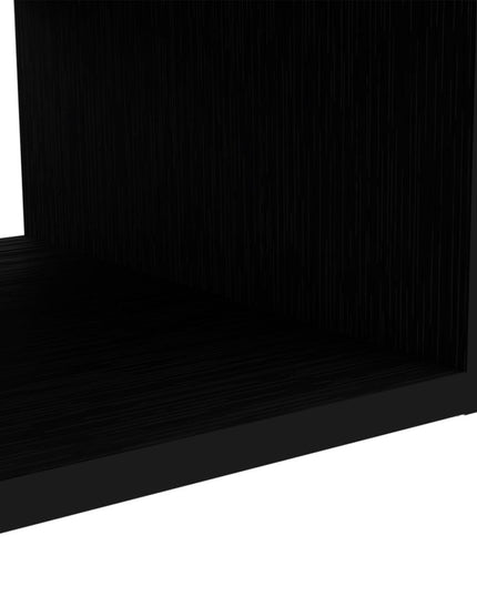 48" Black Floating Mount Entertainment Center