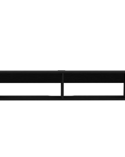 48" Black Floating Mount Entertainment Center