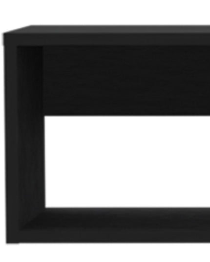 48" Black Floating Mount Entertainment Center