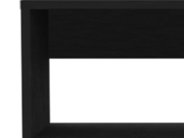 48" Black Floating Mount Entertainment Center