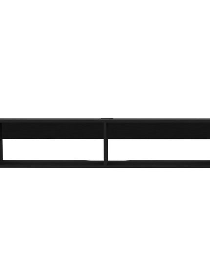 48" Black Floating Mount Entertainment Center
