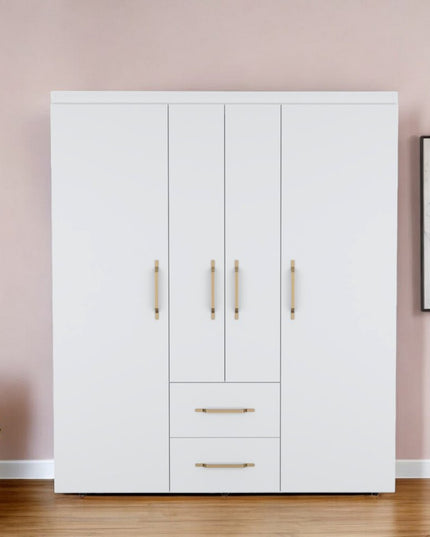 59" Black Two Drawer Combo Dresser