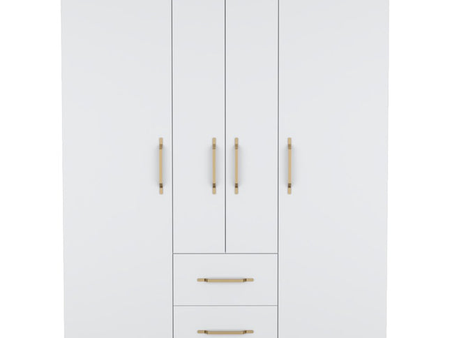 59" Black Two Drawer Combo Dresser