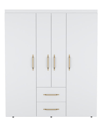 59" Black Two Drawer Combo Dresser