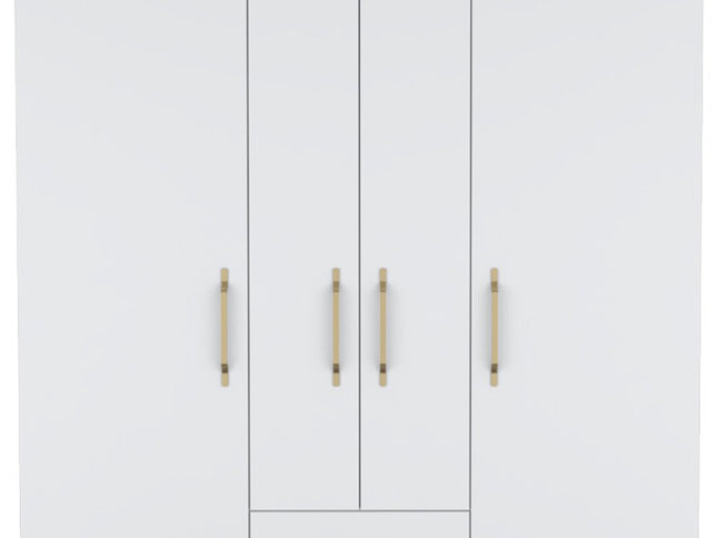 59" Black Two Drawer Combo Dresser