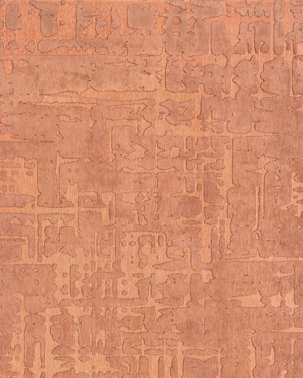 9' X 13' Orange Abstract Non Skid Area Rug