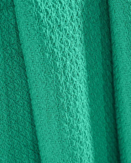 King Turquoise Cotton Waffle Weave Honeycomb Blanket