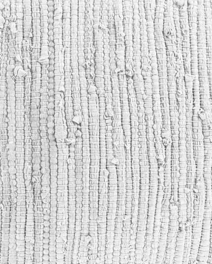 18" Gray and Natural Cotton And Jute Cube Pouf Ottoman