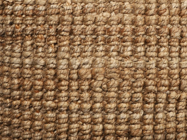 18" Natural Jute Blend Cube Pouf Ottoman