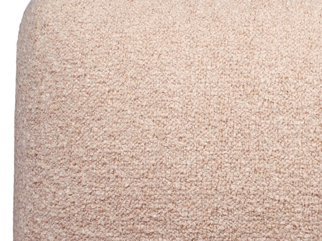 18" Gray Polyester Cube Outdoor Pouf Ottoman