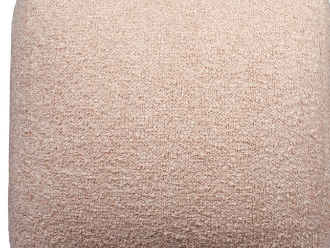 18" Gray Polyester Cube Outdoor Pouf Ottoman