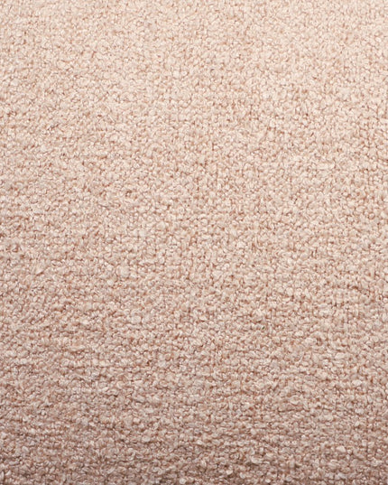 18" Taupe Polyester Cube Outdoor Pouf Ottoman