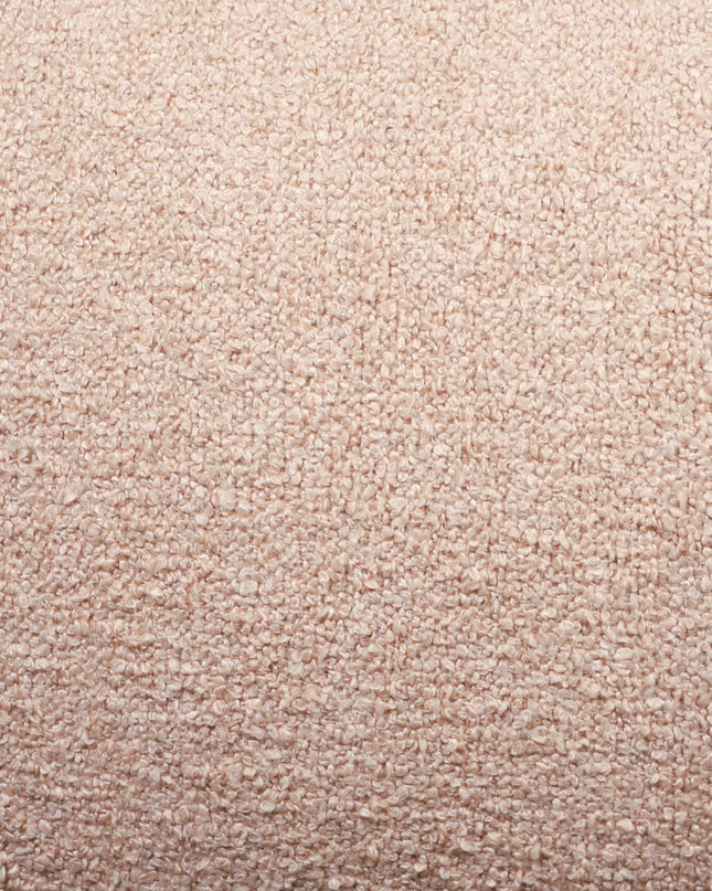 18" Taupe Polyester Cube Outdoor Pouf Ottoman