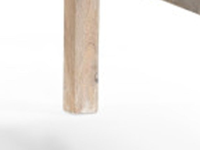 20" Beige And White Side Chair