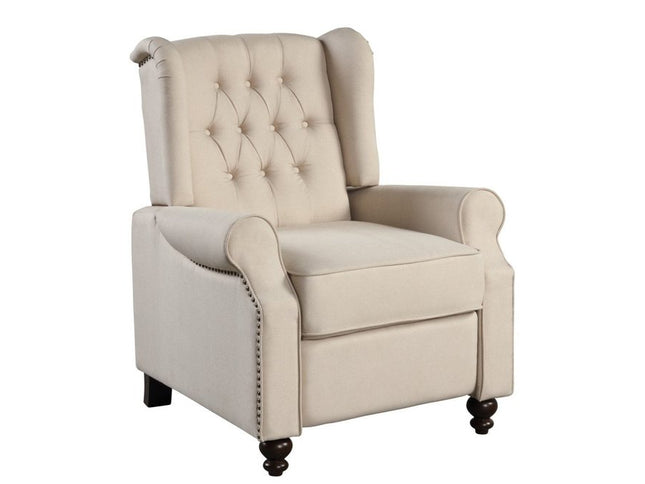 31" Beige Microfiber Manual Club Recliner