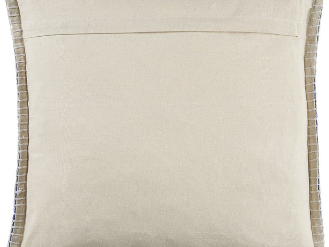 Set of Two Light Gray Cotton Throw Pillow