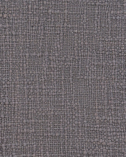 Set of Two Dark Gray Diamond Cotton Throw Pillow With Fringe