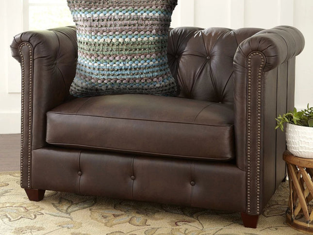 Set of Two 18" Brown and Dark Green Striped Cotton Blend Throw Pillows with Texture