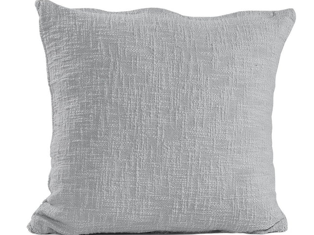 Set of Two Dark Gray Diamond Cotton Throw Pillow With Fringe
