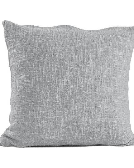 Set of Two Dark Gray Diamond Cotton Throw Pillow With Fringe