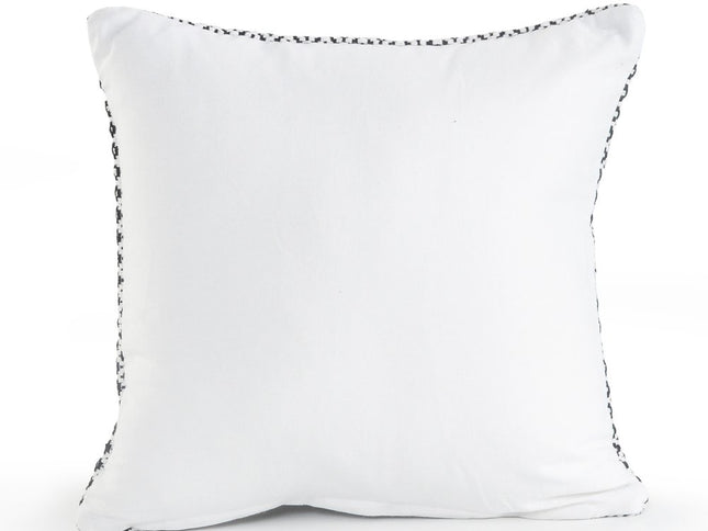 Set of Two Blue Chevron Cotton Throw Pillows