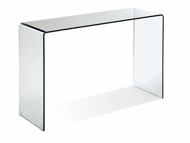 47" Clear Glass Block Console Table