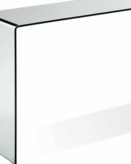 47" Clear Glass Block Console Table