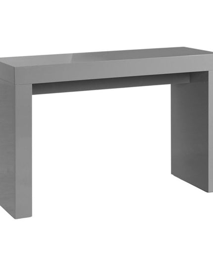 47" Gray Wood Block Console Table