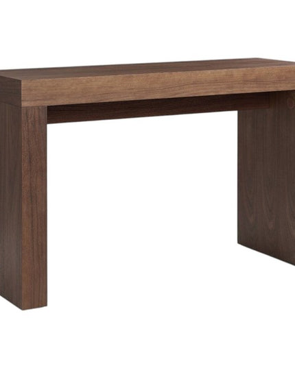 47" Brown Wood Block Console Table