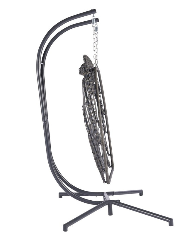 Beige Solid Color Double Swing Chair