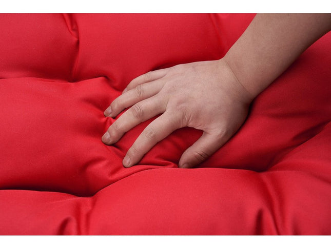 Red Solid Color Double Swing Chair